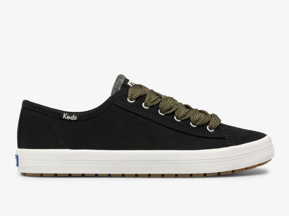 keds_kickstart_trx_soft_twill_dames_zwart.jpg Keds Kickstart Trx Soft Twill Dames Zwart - Afbeelding 1