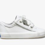 Kickstart Jr. Grote Kinderen Leren Sneaker Keds Wit Leer