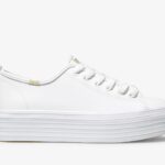 Triple Up Leren Keds Dames Wit