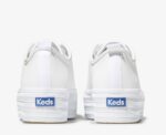 Triple Up Leren Keds Dames Wit - Afbeelding 3