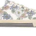 Unisex Super Gerecycled Canvas Bloemenprint Keds Cream